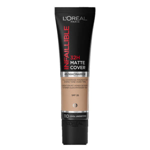 L'Oréal Paris Infallible 32H Matte Cover Foundation SPF25 – Full Coverage, Transfer-Proof