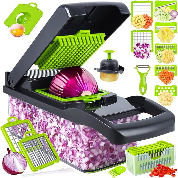 Vegetable Cutter Chopper and Slicer – 8-in-1 Multifunctional Kitchen Tool