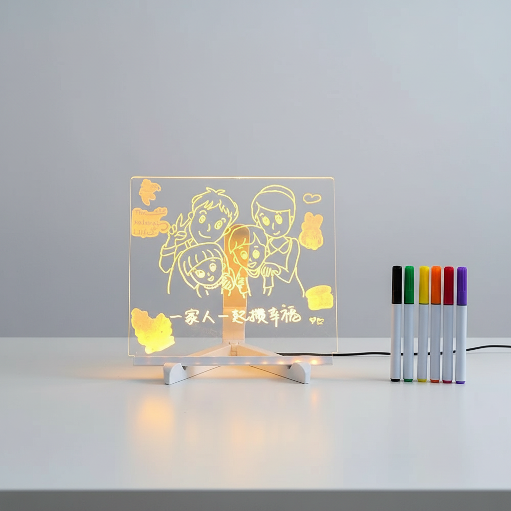 Doodle Glow LED Drawing Board for Kids – Light Up Writing & Drawing Board