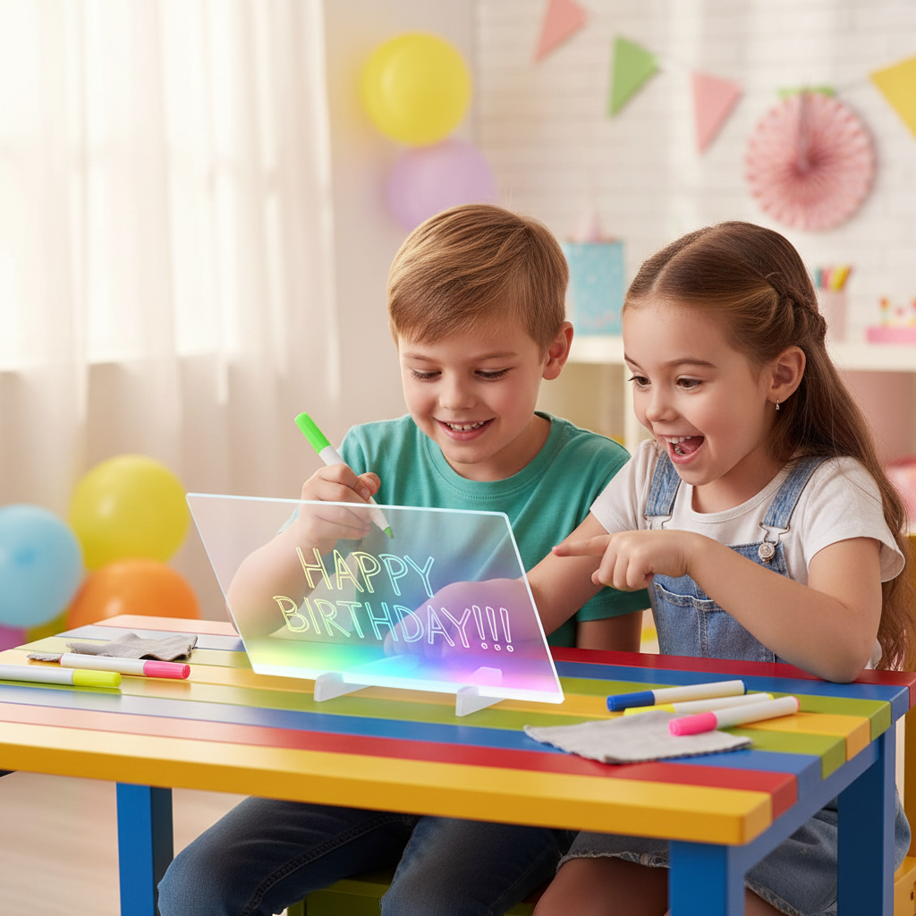 Doodle Glow LED Drawing Board for Kids – Light Up Writing & Drawing Board